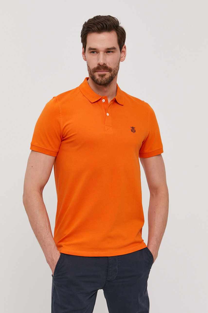 Selected tricou culoarea portocaliu