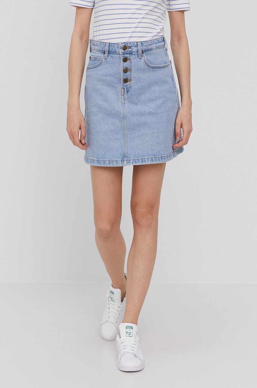 Lee Fustă jeans mini, model drept
