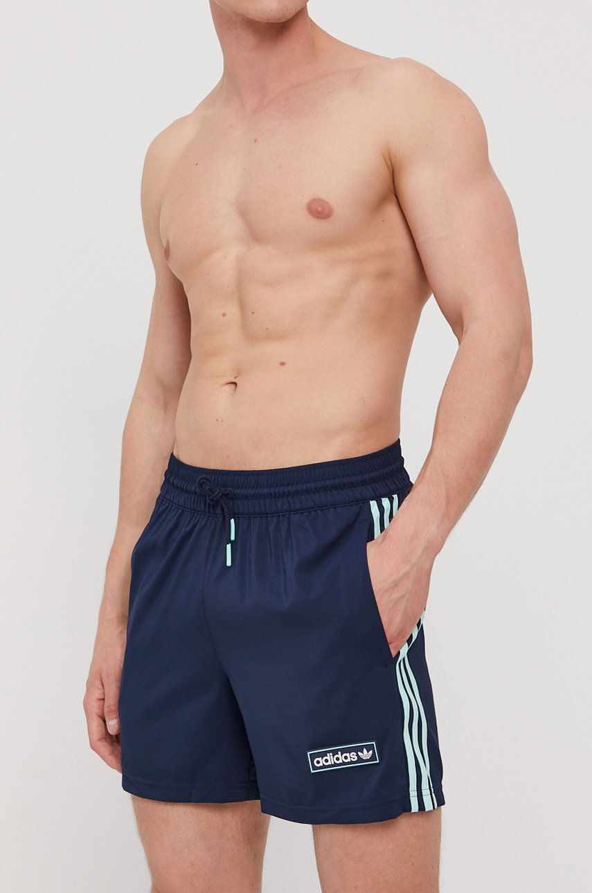Adidas Originals Pantaloni scurți de baie culoarea albastru marin