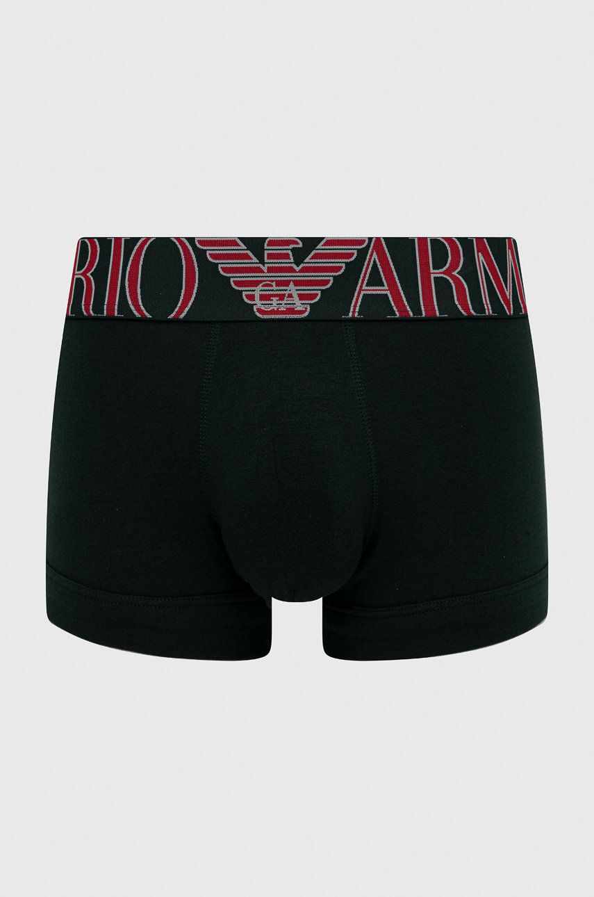 Emporio Armani Underwear Boxeri bărbați, culoarea verde