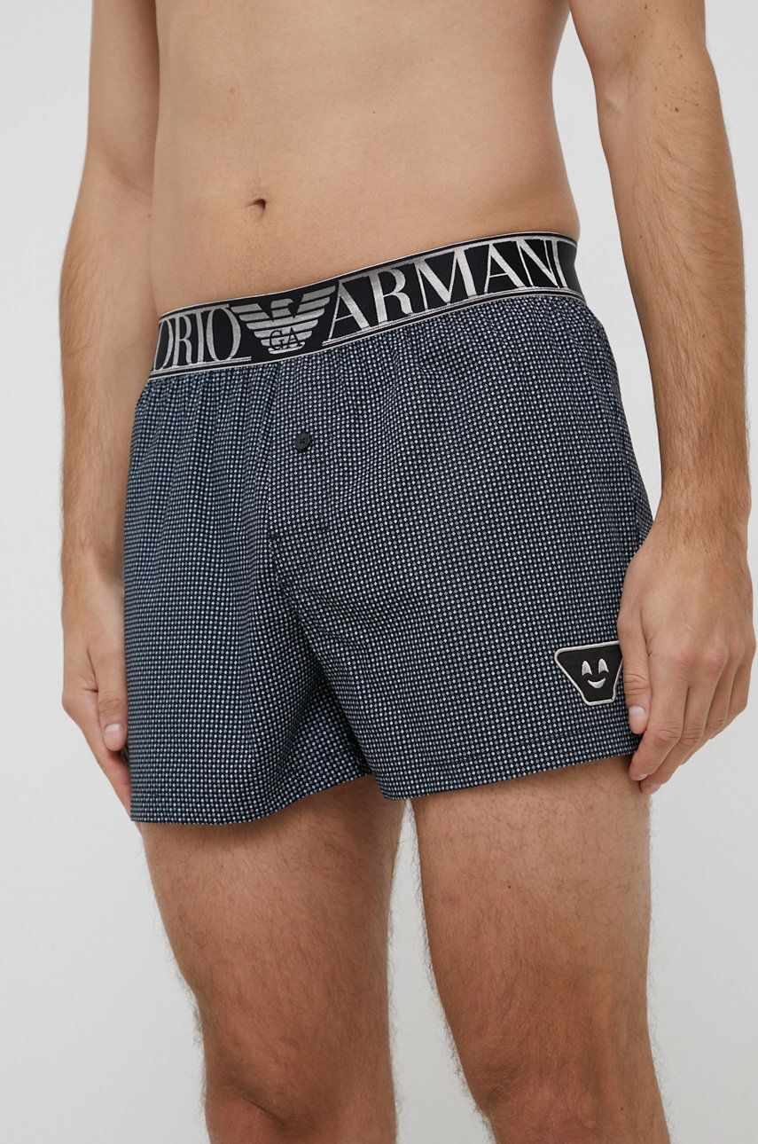 Emporio Armani Underwear Boxeri de bumbac culoarea negru