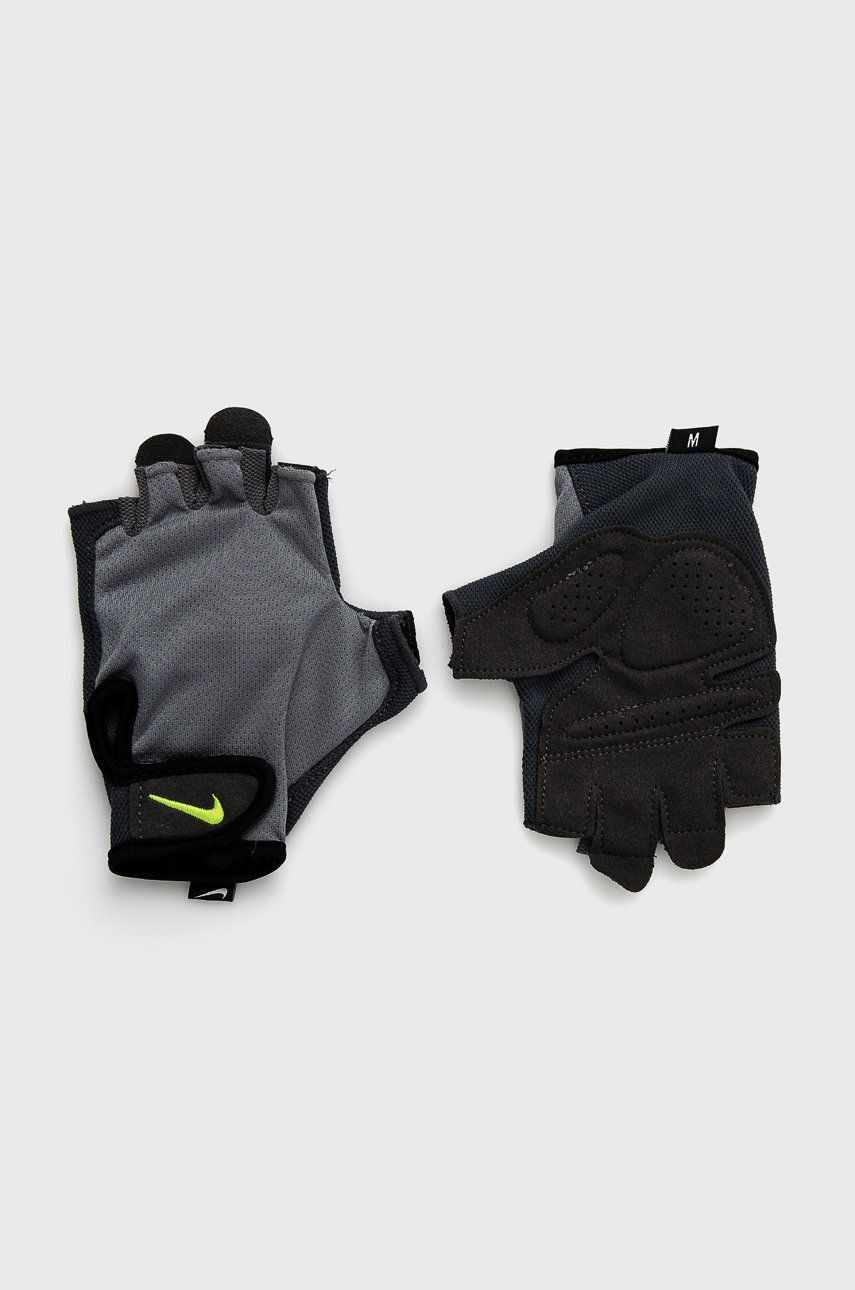 Nike Mănuși crosetate fara degete bărbați, culoarea gri
