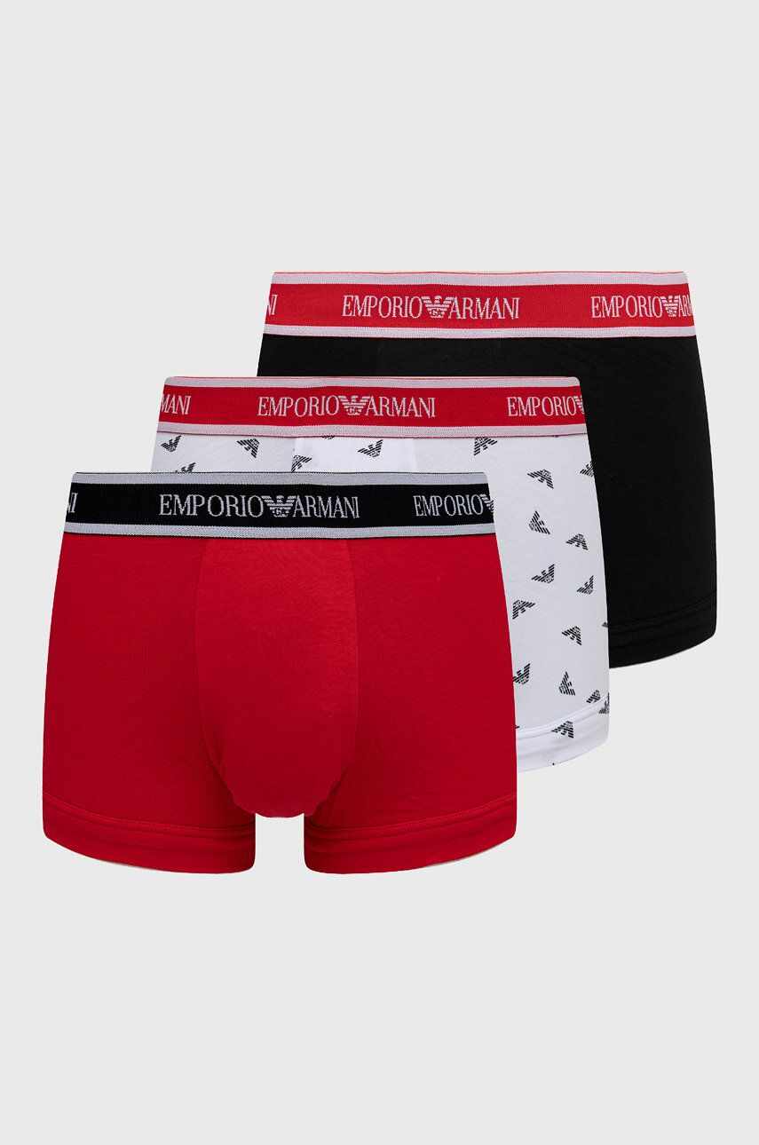 Emporio Armani Underwear Boxeri (3-pack) bărbați, culoarea negru