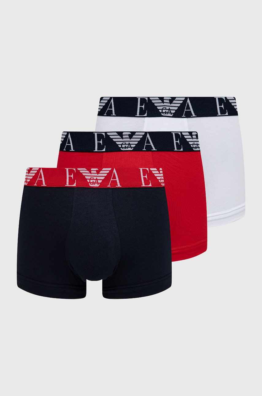 Emporio Armani Underwear Boxeri (3-pack) bărbați, culoarea alb