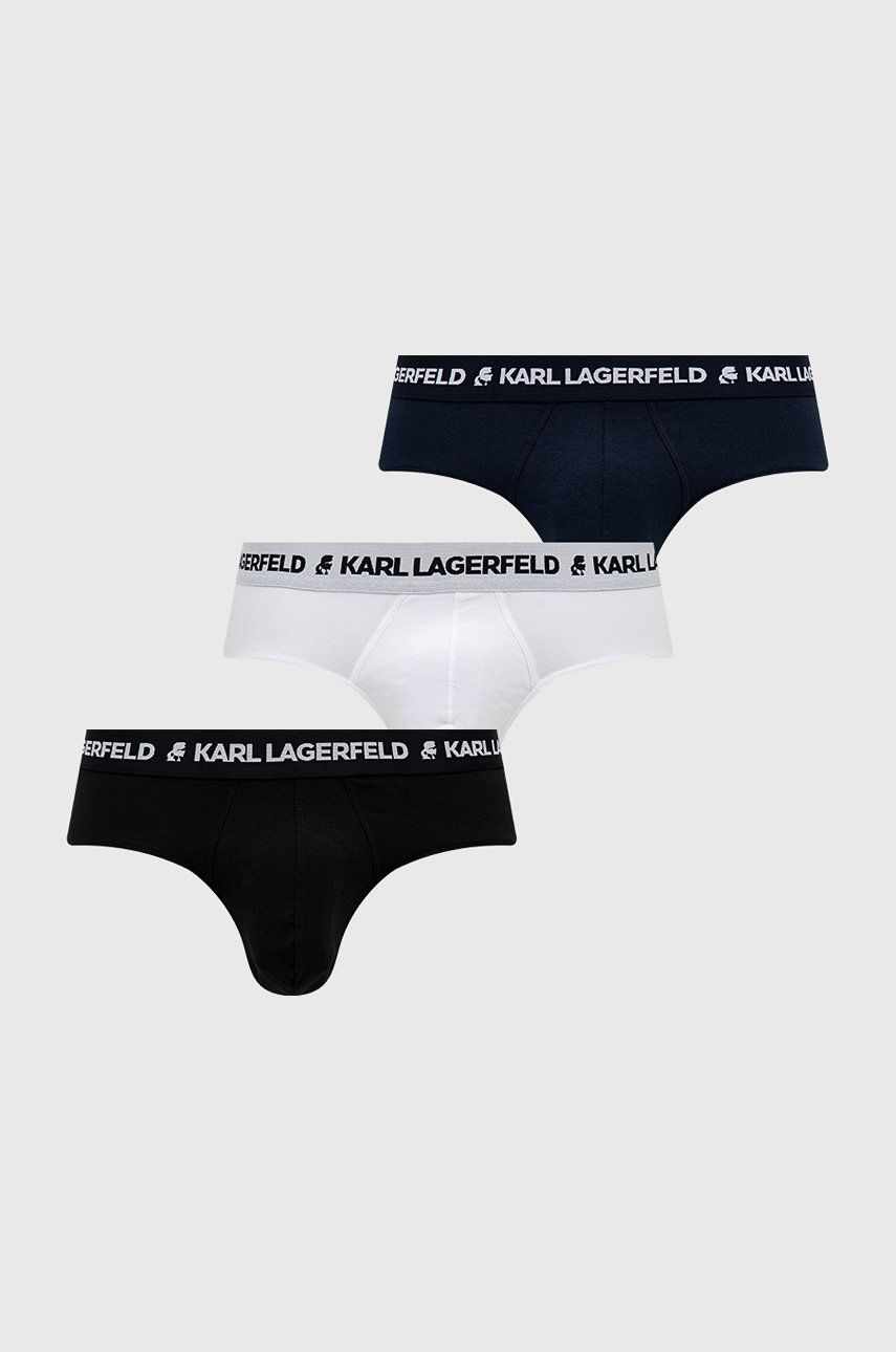 Karl Lagerfeld slip (3-pack) barbati, culoarea albastru marin