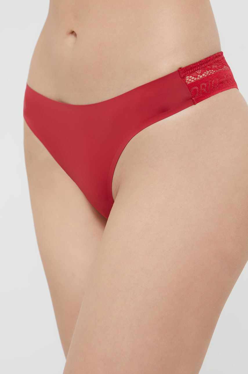 Emporio Armani Underwear Tanga culoarea rosu