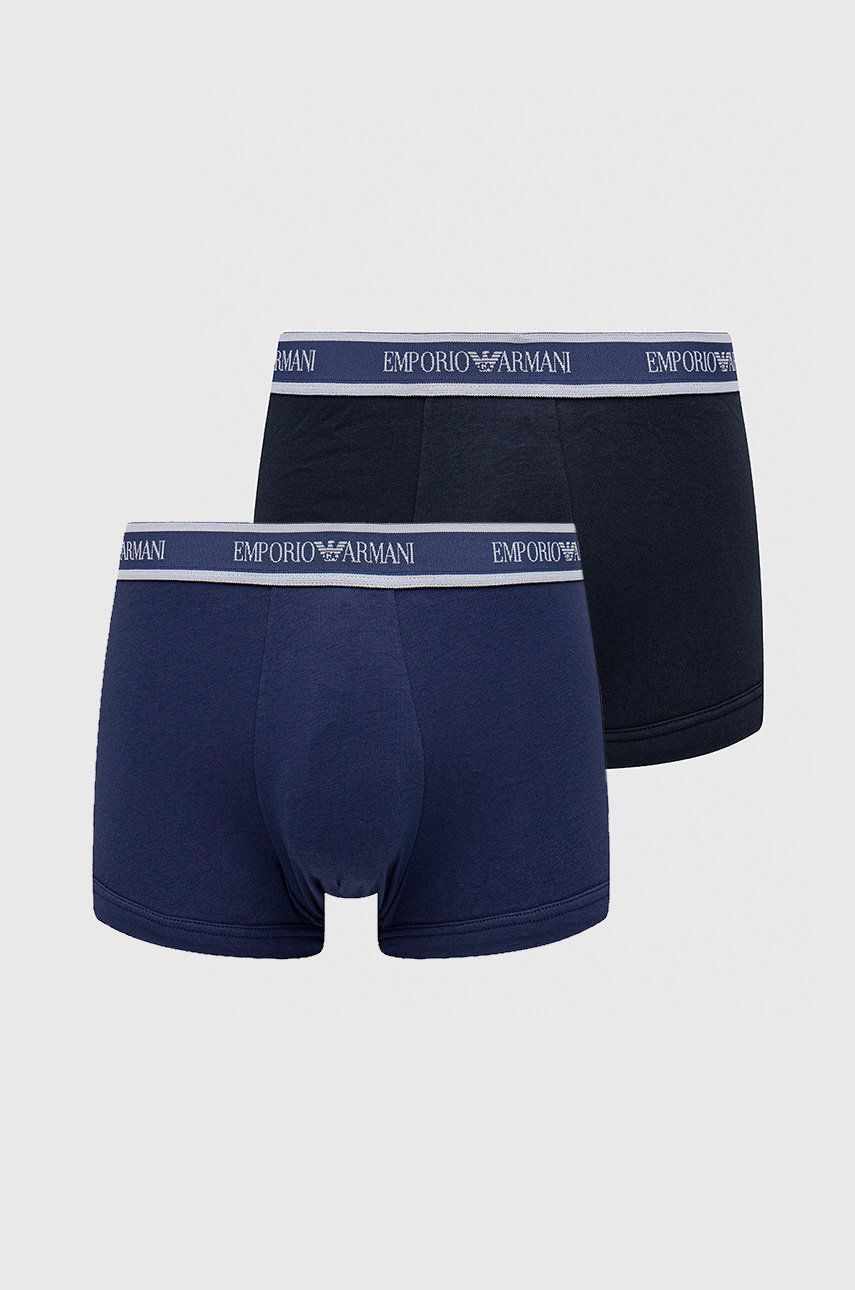 Emporio Armani Underwear Boxeri (2-pack) bărbați, culoarea albastru marin