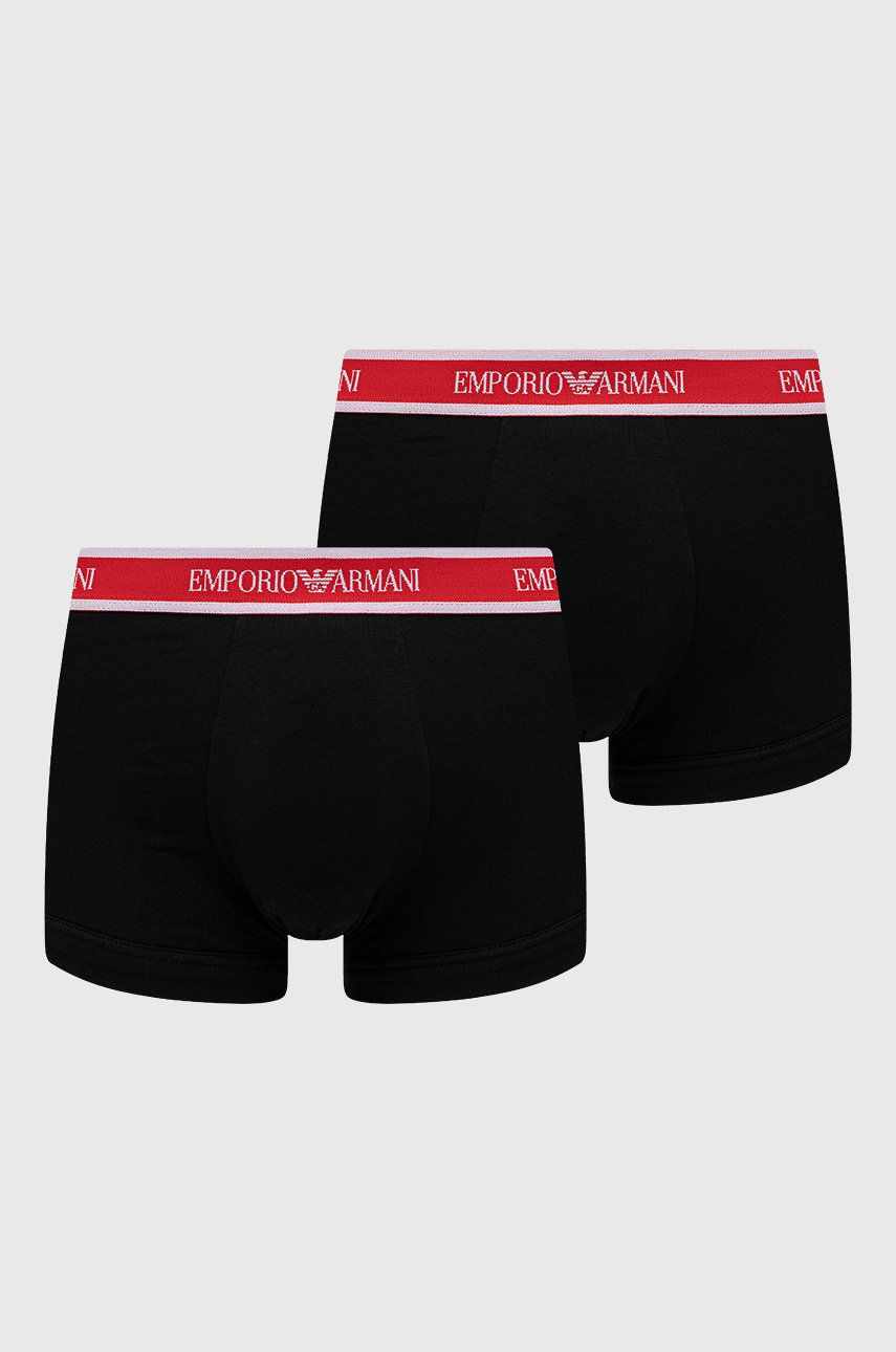 Emporio Armani Underwear Boxeri (2-pack) bărbați, culoarea negru