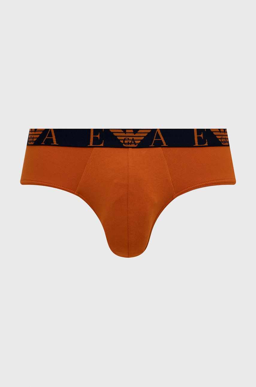 Emporio Armani Underwear Slip (3-pack) bărbați, culoarea violet