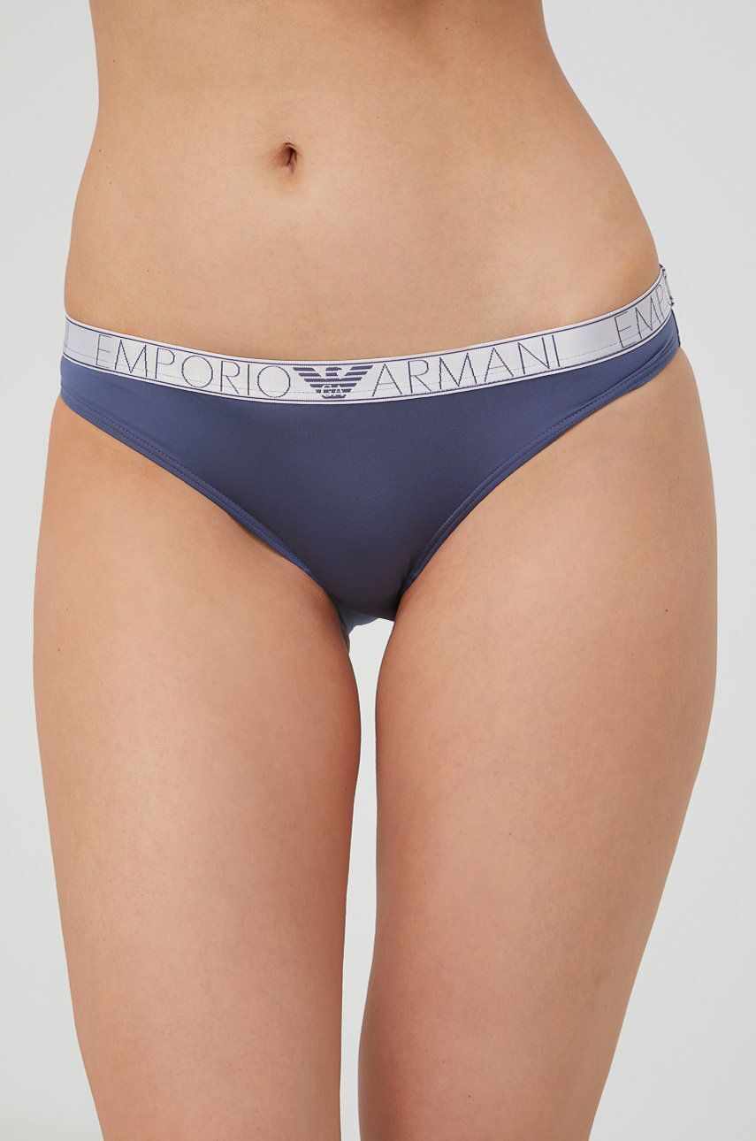 Emporio Armani Underwear chiloti culoarea albastru marin