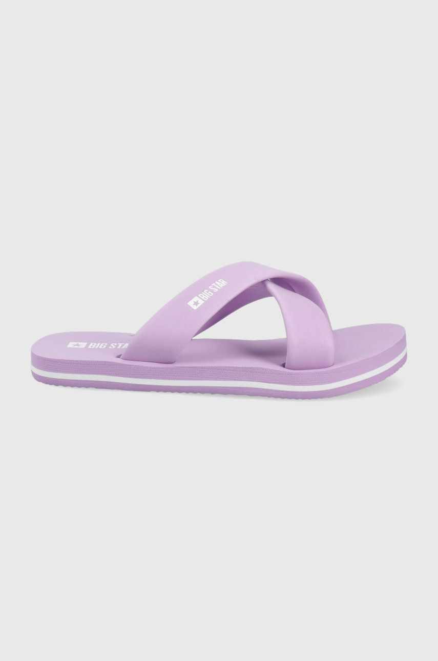 Big Star papuci femei, culoarea violet