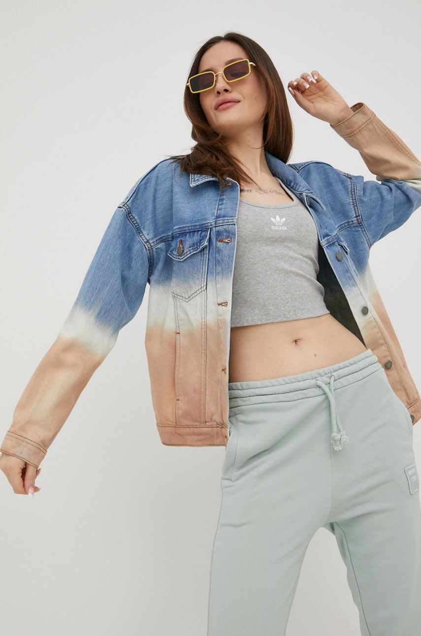 Roxy geaca jeans femei, de tranzitie, oversize