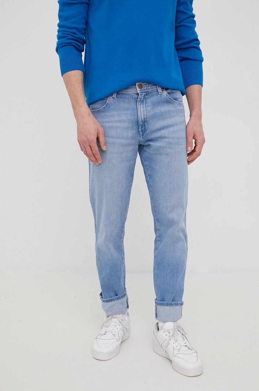 Wrangler jeansi Texas Slim Blue Champ barbati