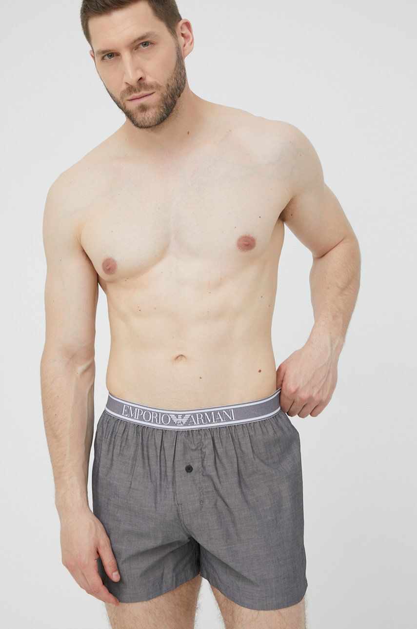 Emporio Armani Underwear boxeri de bumbac culoarea gri