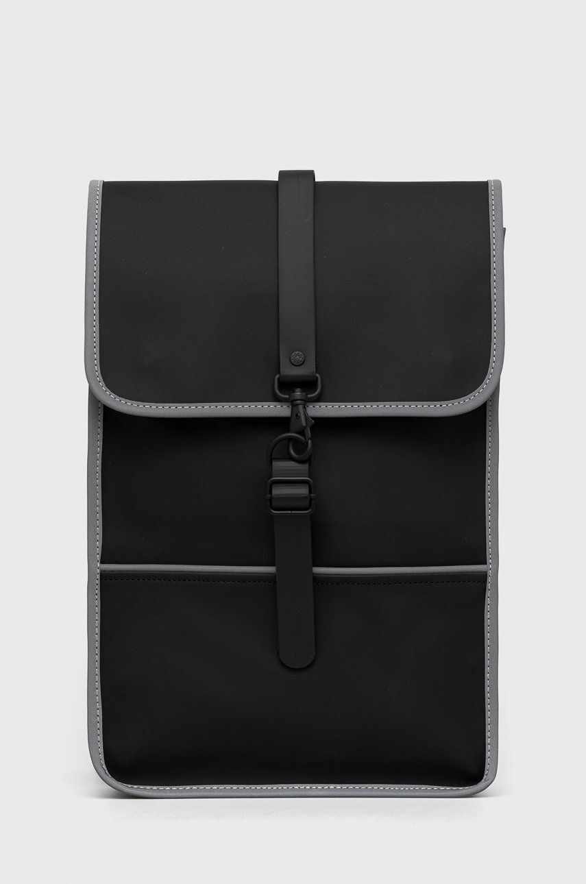 Rains rucsac 14080 Backpack Mini Reflective culoarea negru, mare, neted