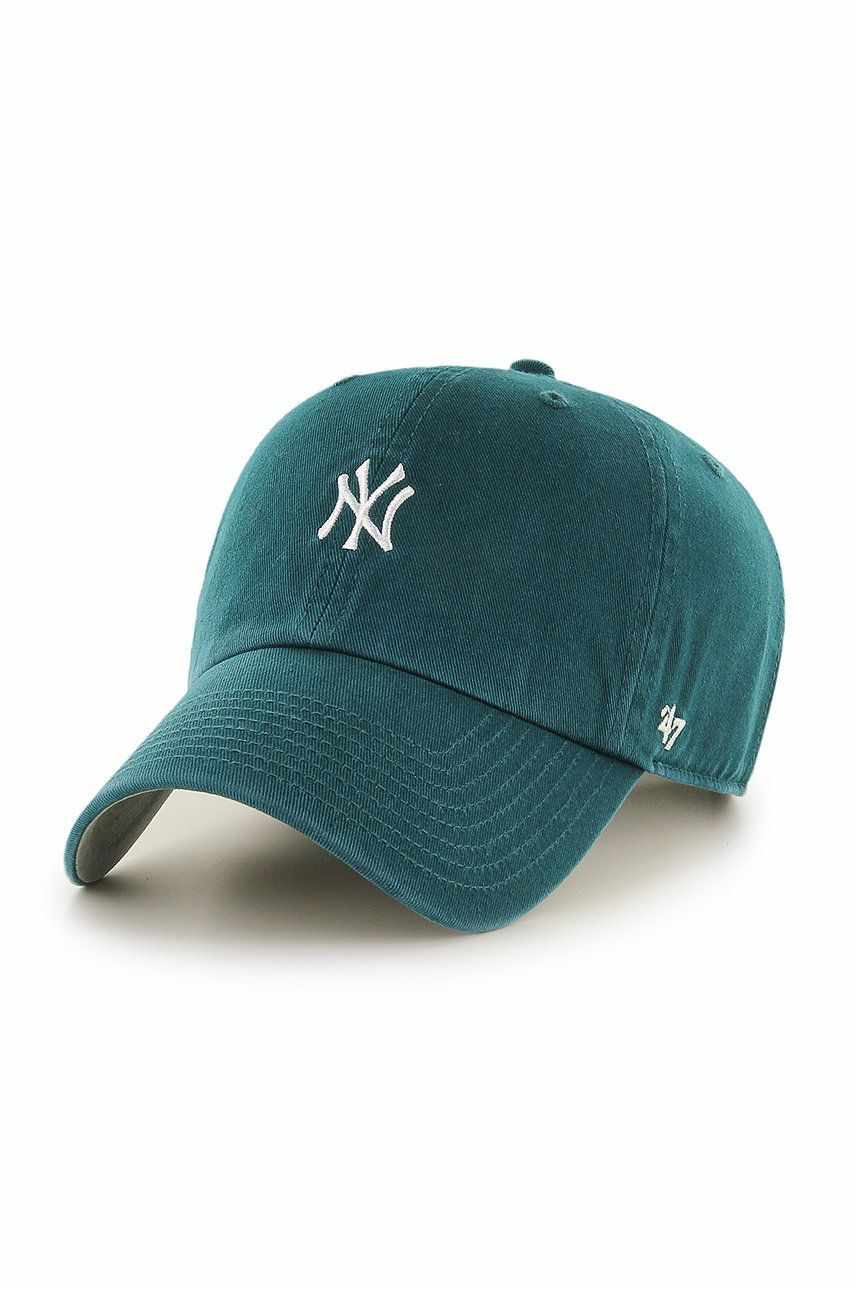47brand șapcă New York Yankees culoarea turcoaz, cu imprimeu