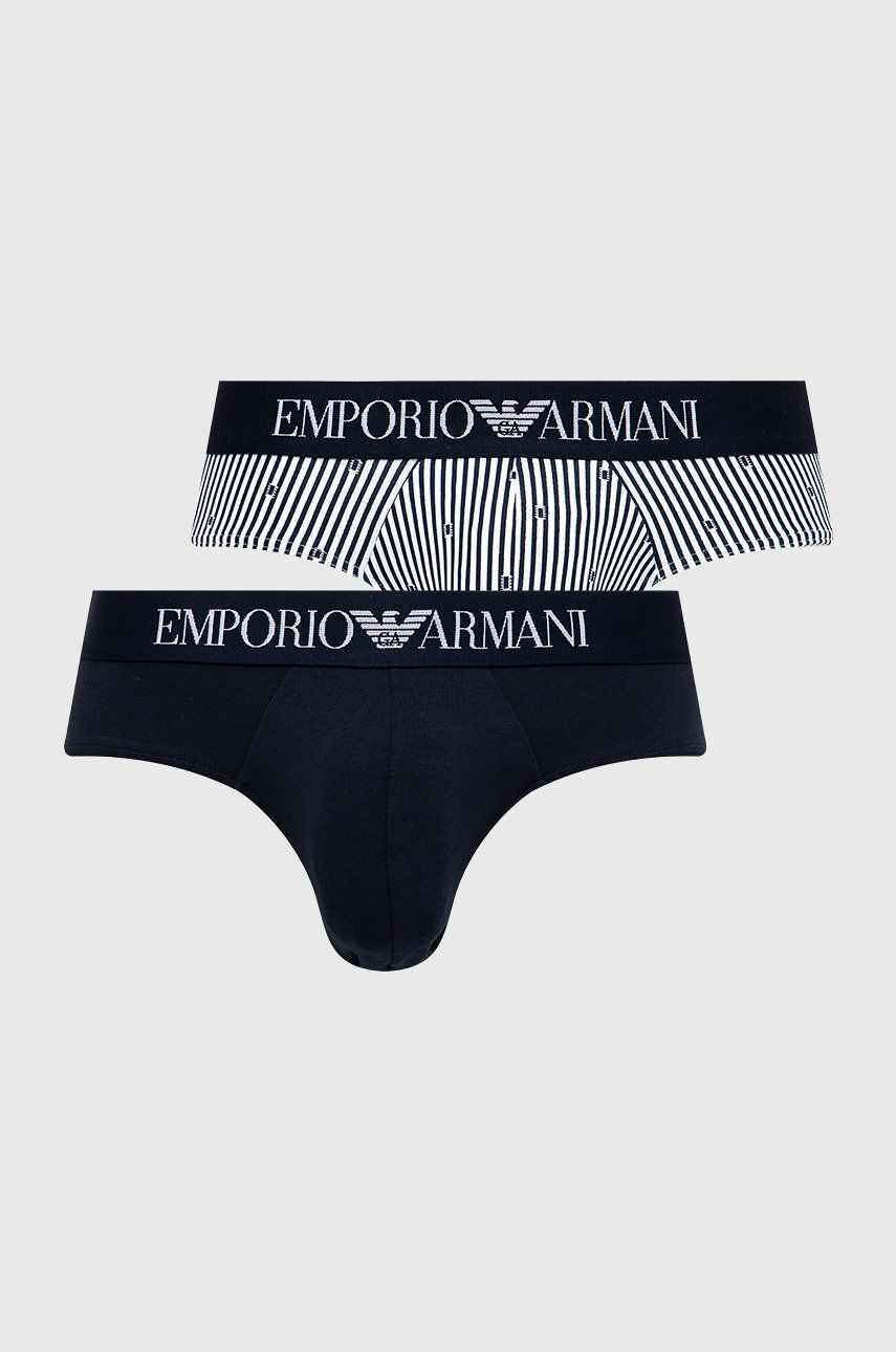 Emporio Armani Underwear slip barbati, culoarea albastru marin