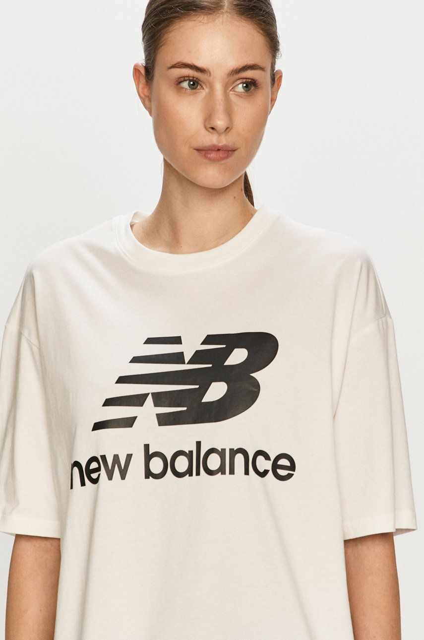 New Balance Tricou WT03519WK culoarea alb