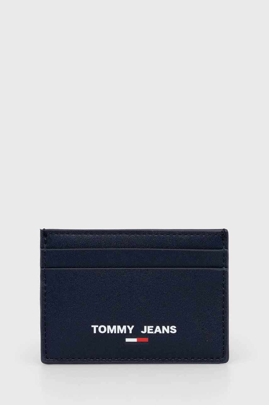 Tommy Jeans Portofel pentru carduri bărbați, culoarea albastru marin