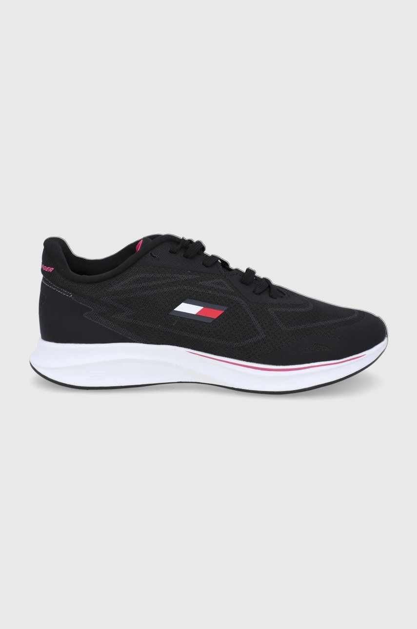 Tommy Sport pantofi de sport Sleek culoarea negru