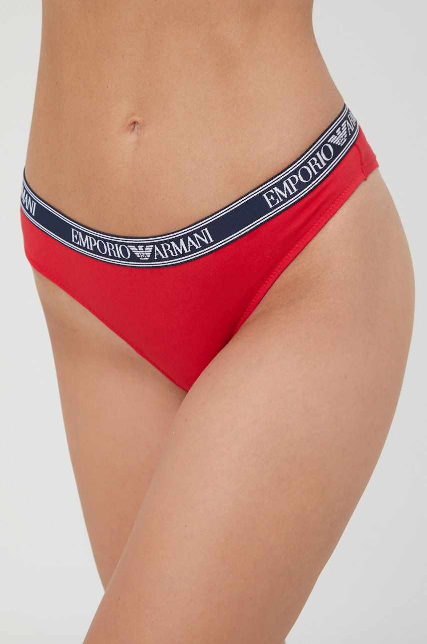 Emporio Armani Underwear chiloti brazilieni culoarea rosu
