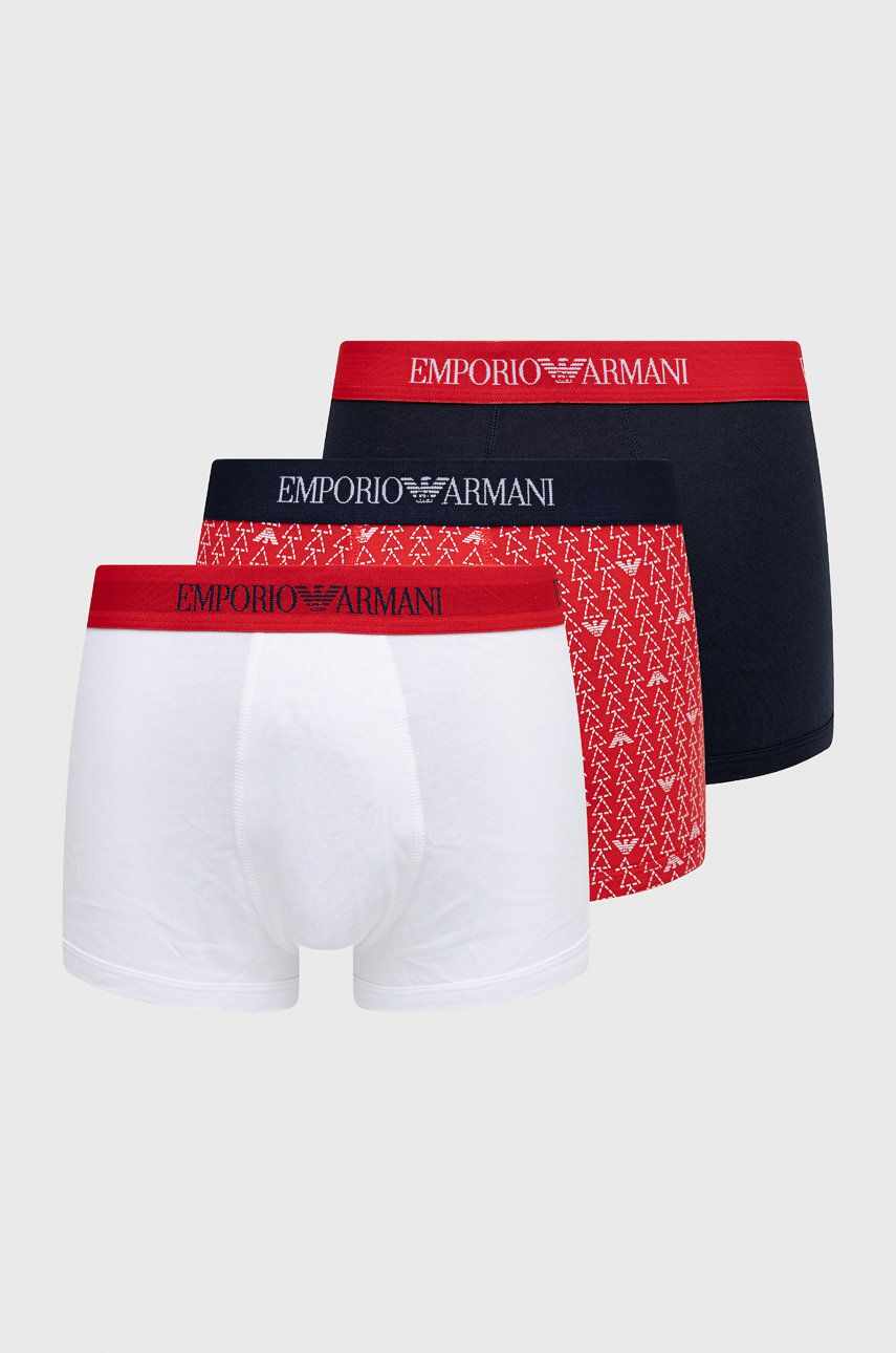 Emporio Armani Underwear boxeri de bumbac culoarea alb
