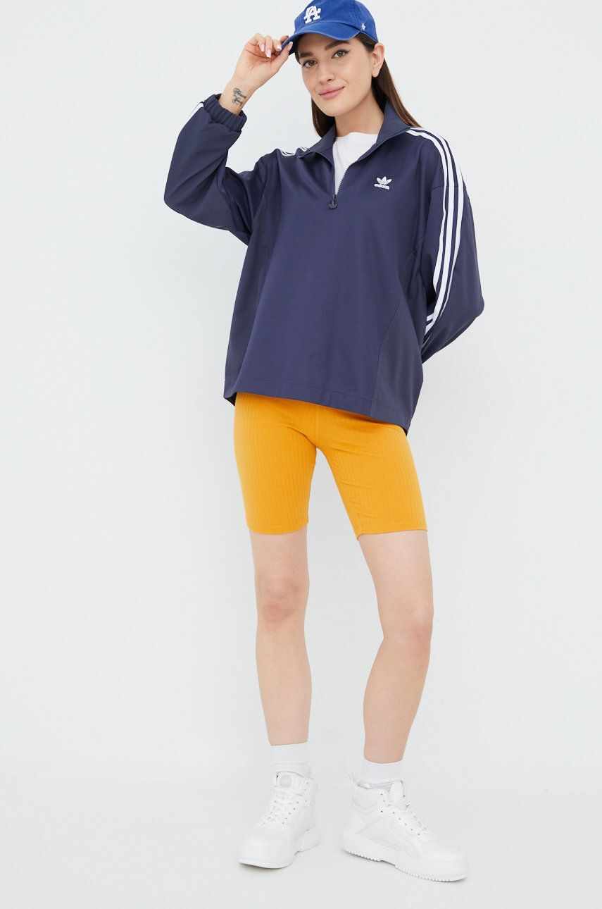 adidas Originals bluza Adicolor HC4548 femei, culoarea violet, cu imprimeu