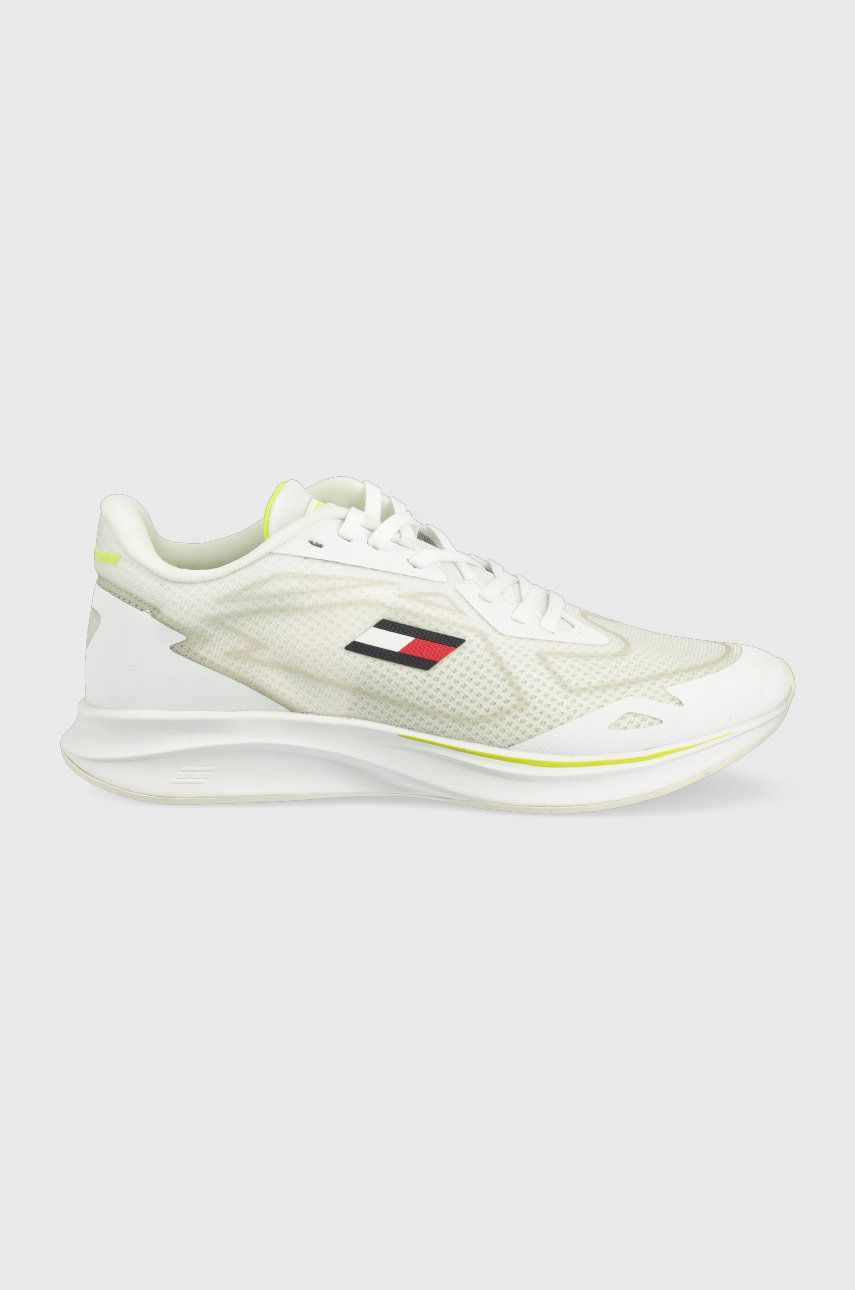 Tommy Sport pantofi de sport Sleek culoarea alb