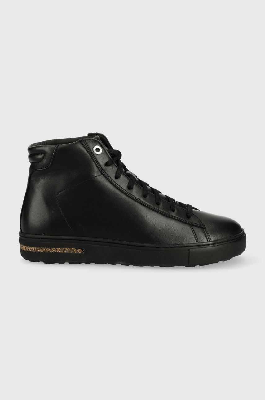 Birkenstock sneakers din piele Bend Mid culoarea negru