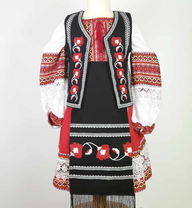 Costum traditional fetite Mira 2 - ( o vesta si 2 fote )