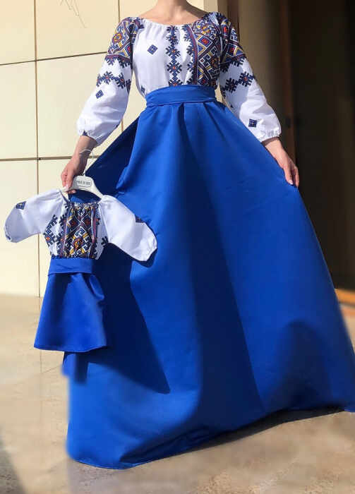 Set rochii stilizate traditional -Mama si Fiica - model 5
