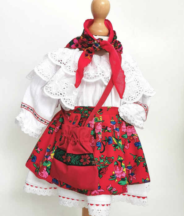 Costum Traditional Fetite 0-12 luni Model IV