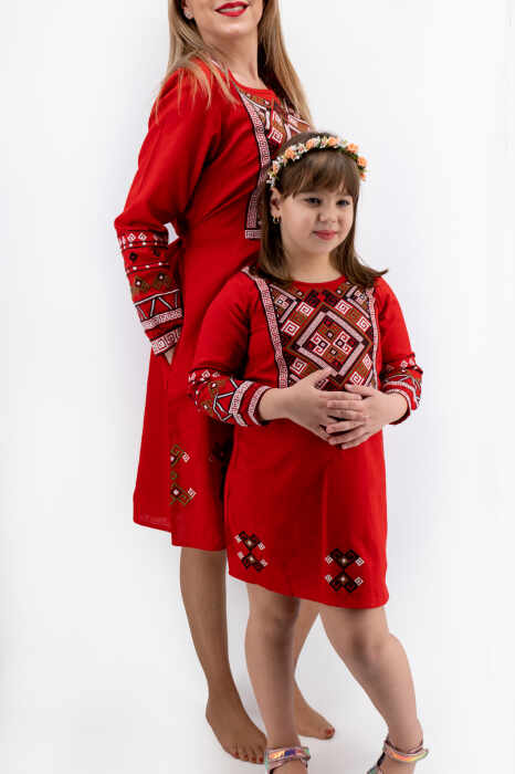 Set Traditional Mama fiica Roza 3