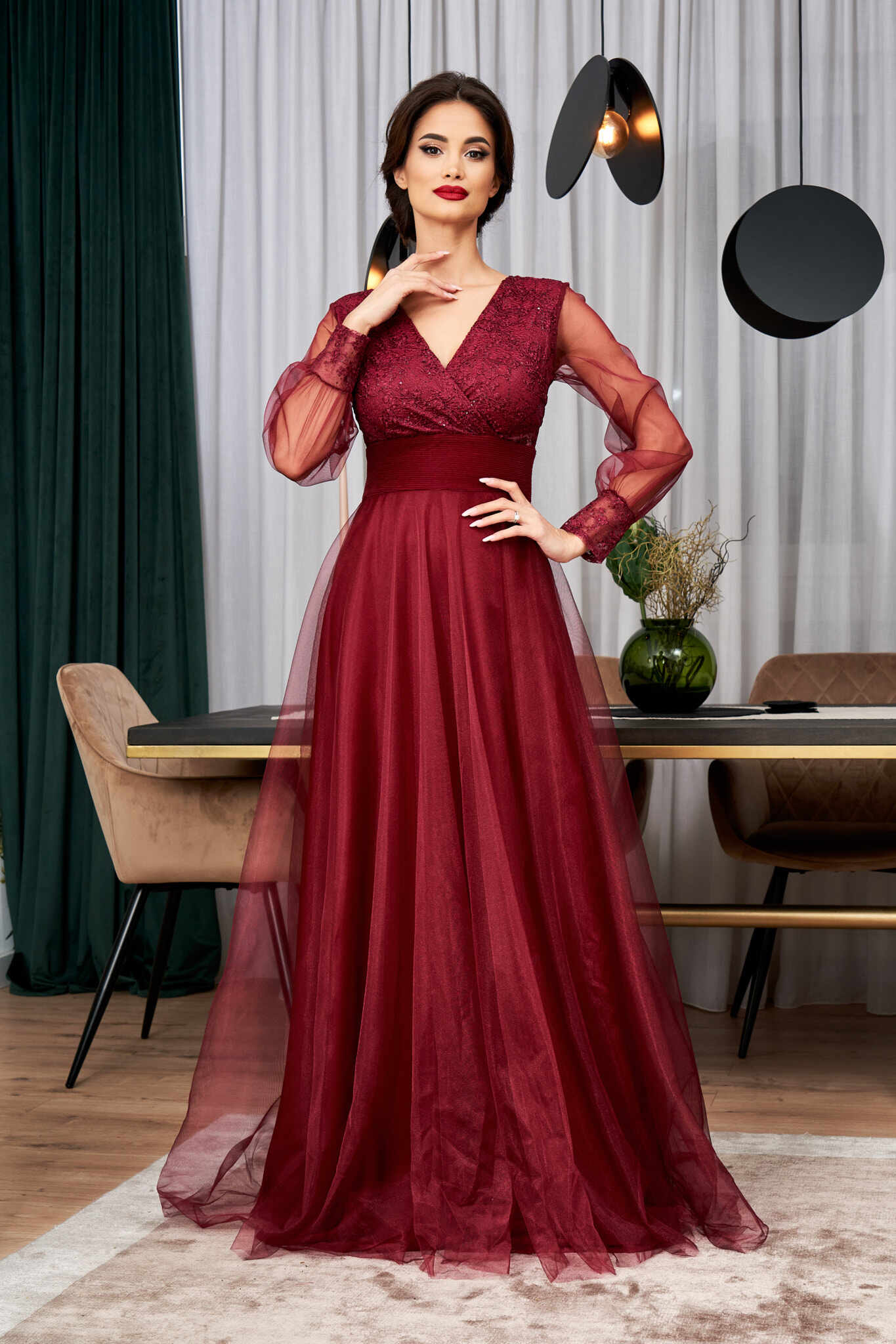 Rochie Dinasty Bordo