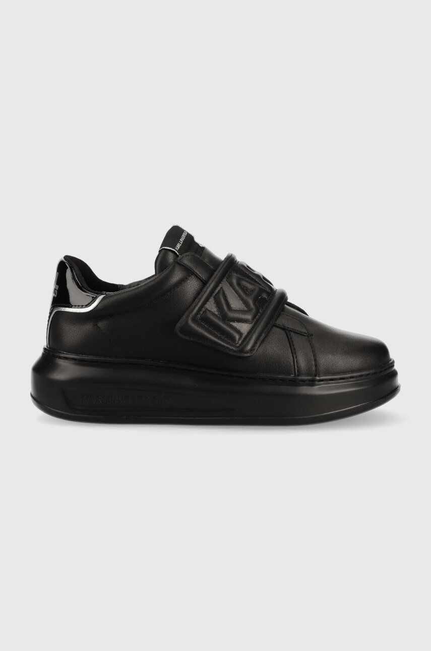 Karl Lagerfeld sneakers din piele Kapri culoarea negru