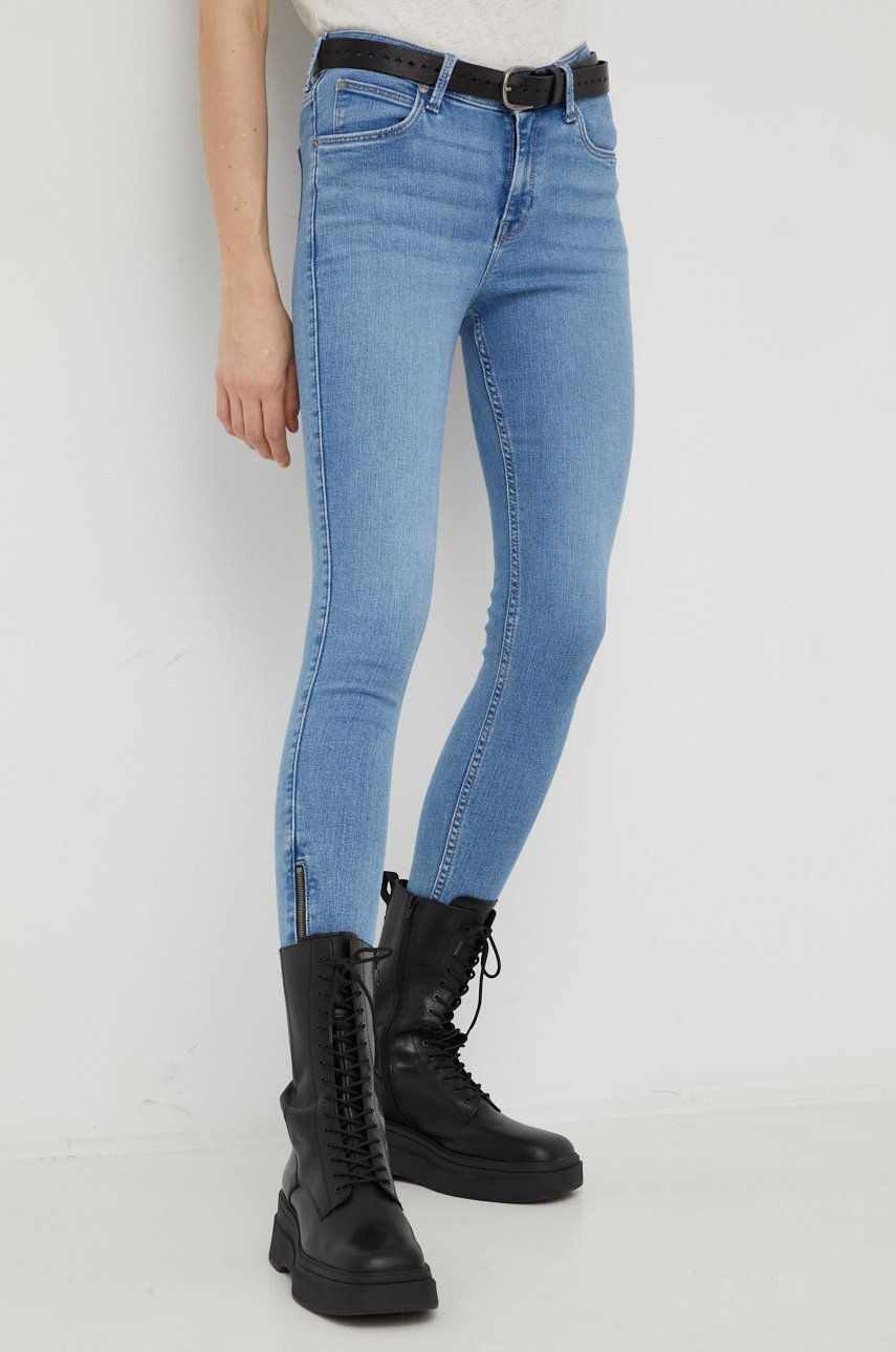Lee jeansi Scarlett High Zip Partly Cloudy femei , high waist