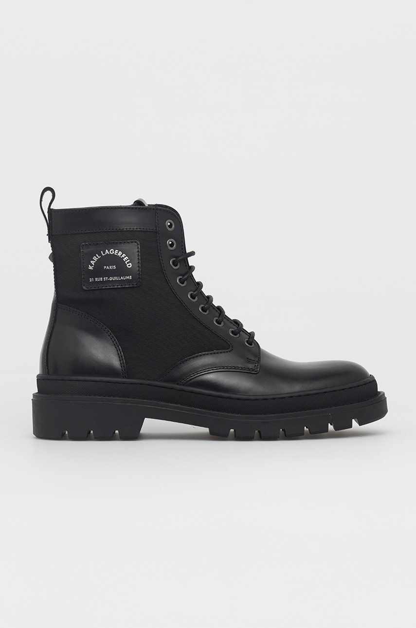 Karl Lagerfeld Pantofi bărbați, culoarea negru