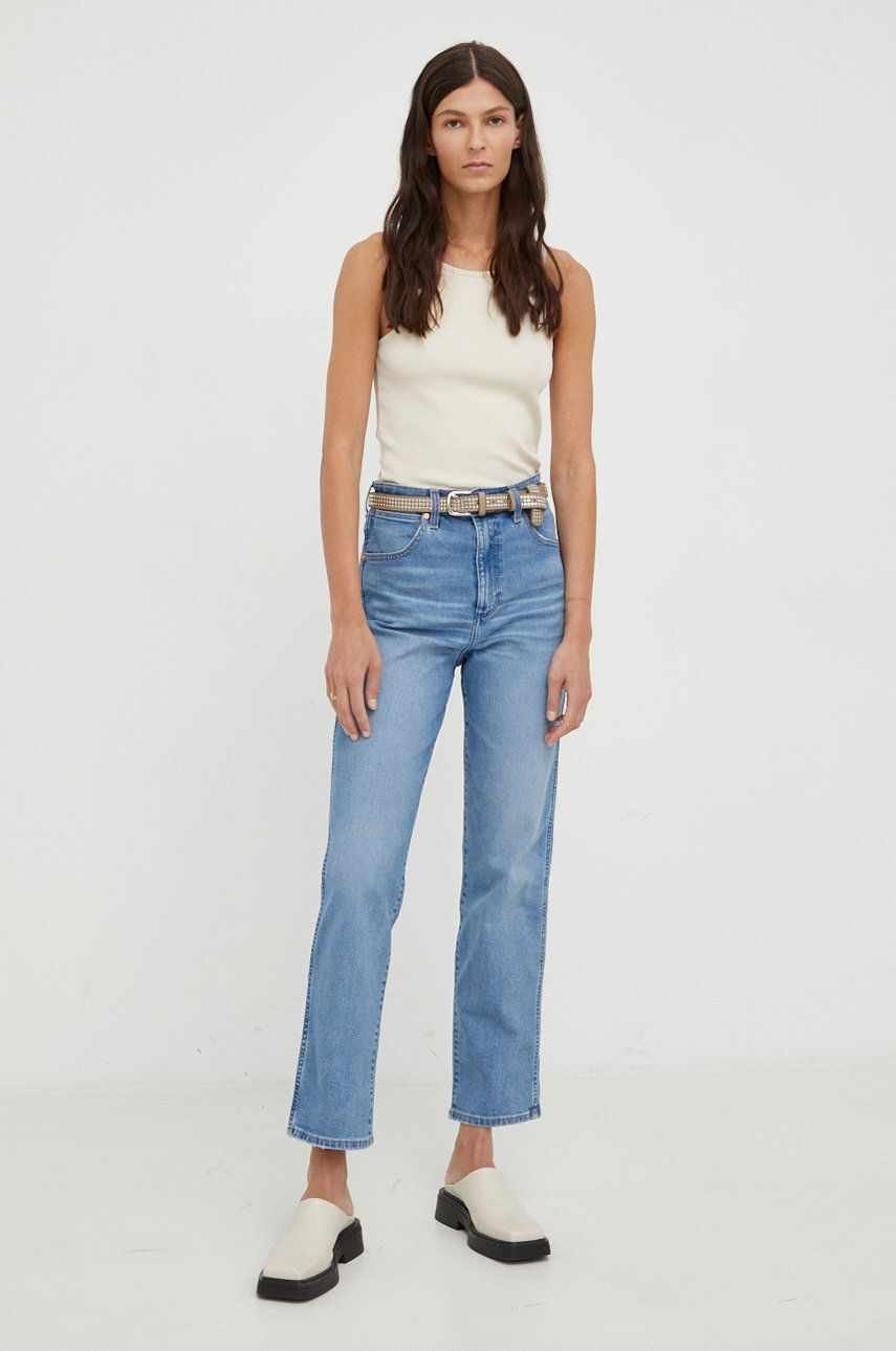 Wrangler jeansi Mom Straight Mauna femei , high waist