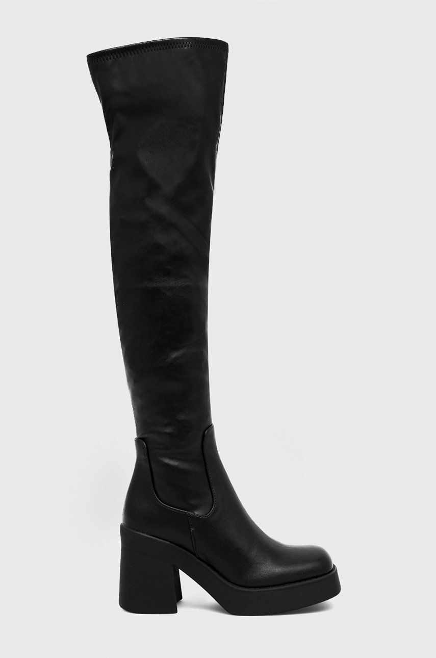 Steve Madden cizme Seasons femei, culoarea negru, cu platforma
