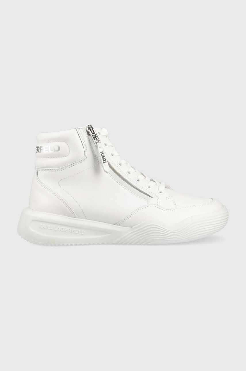 Karl Lagerfeld sneakers din piele Kapri Run , culoarea alb