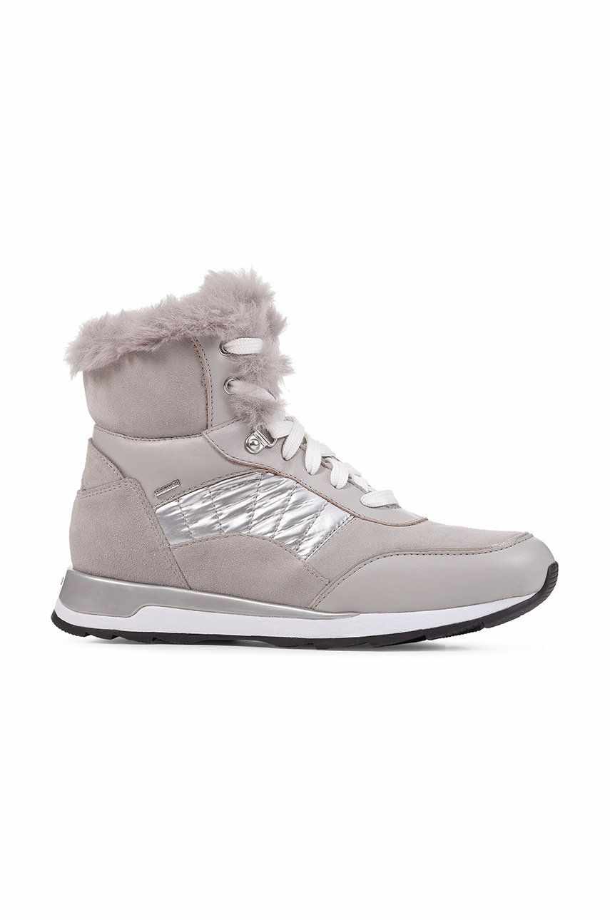 Geox cizme de iarna copii New Aneko B Abx culoarea argintiu