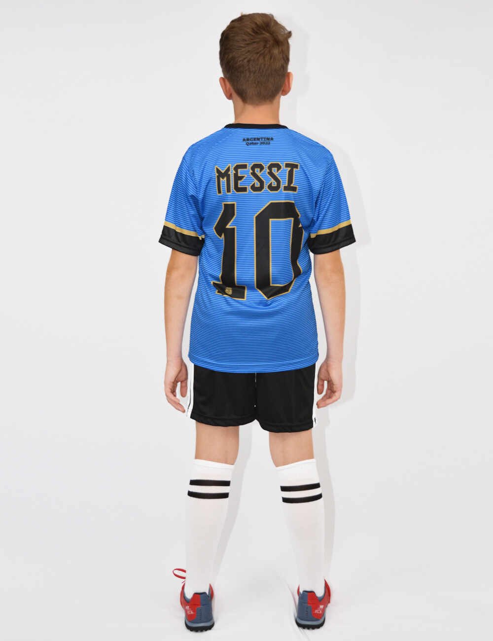 Echipament Messi Editie Limitata M3 (128,140,152,164,176) - Negru, 176 (57-65 Kg)