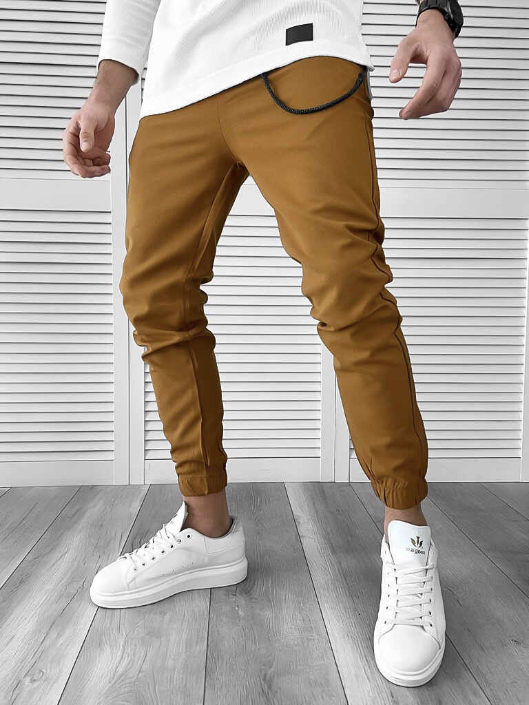 Pantaloni barbati casual maro 7182 N5-4.3