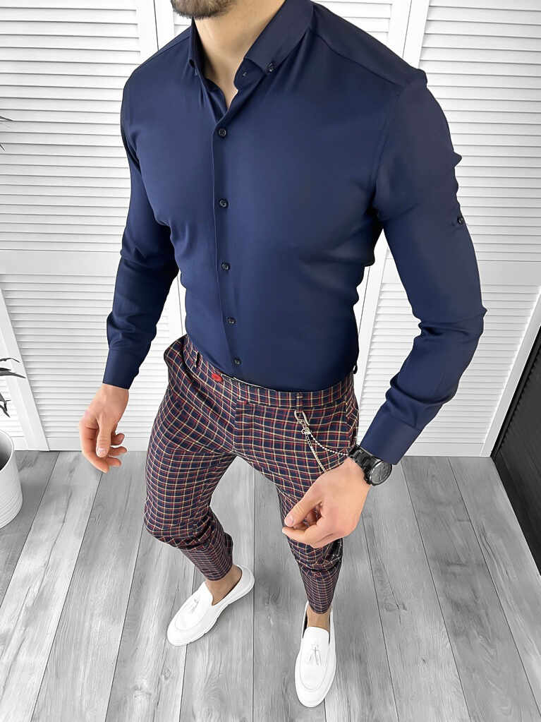 Tinuta barbati smart casual Pantaloni + Camasa 10409