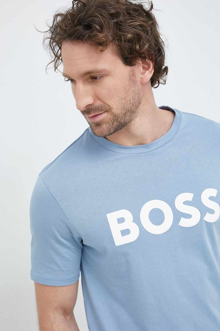 BOSS tricou din bumbac Boss Casual cu imprimeu