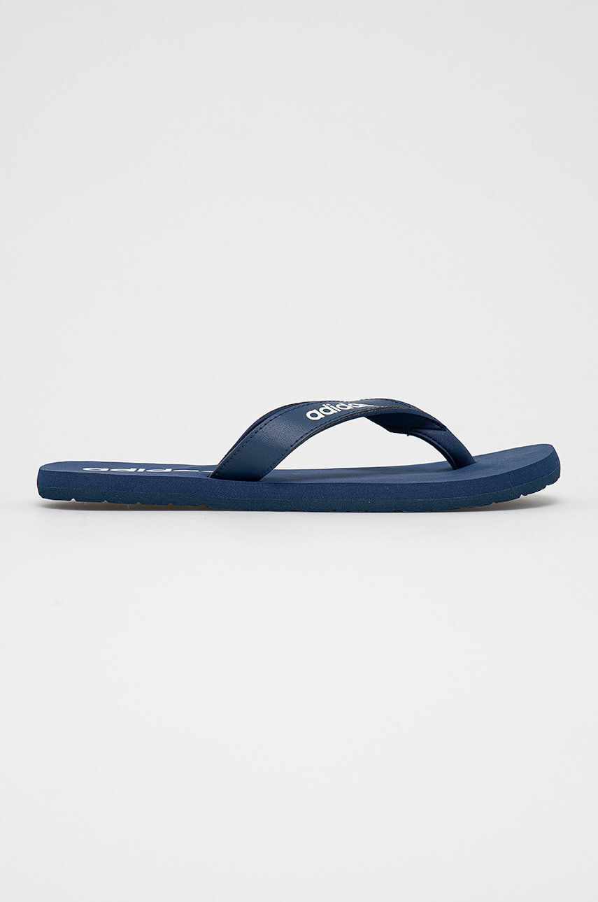 Adidas Șlapi Eezay Flip Flop EG2041 bărbați, culoarea albastru marin