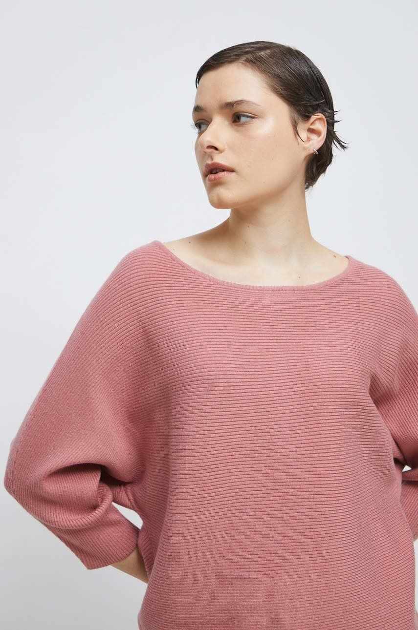 Medicine pulover femei, culoarea roz, light