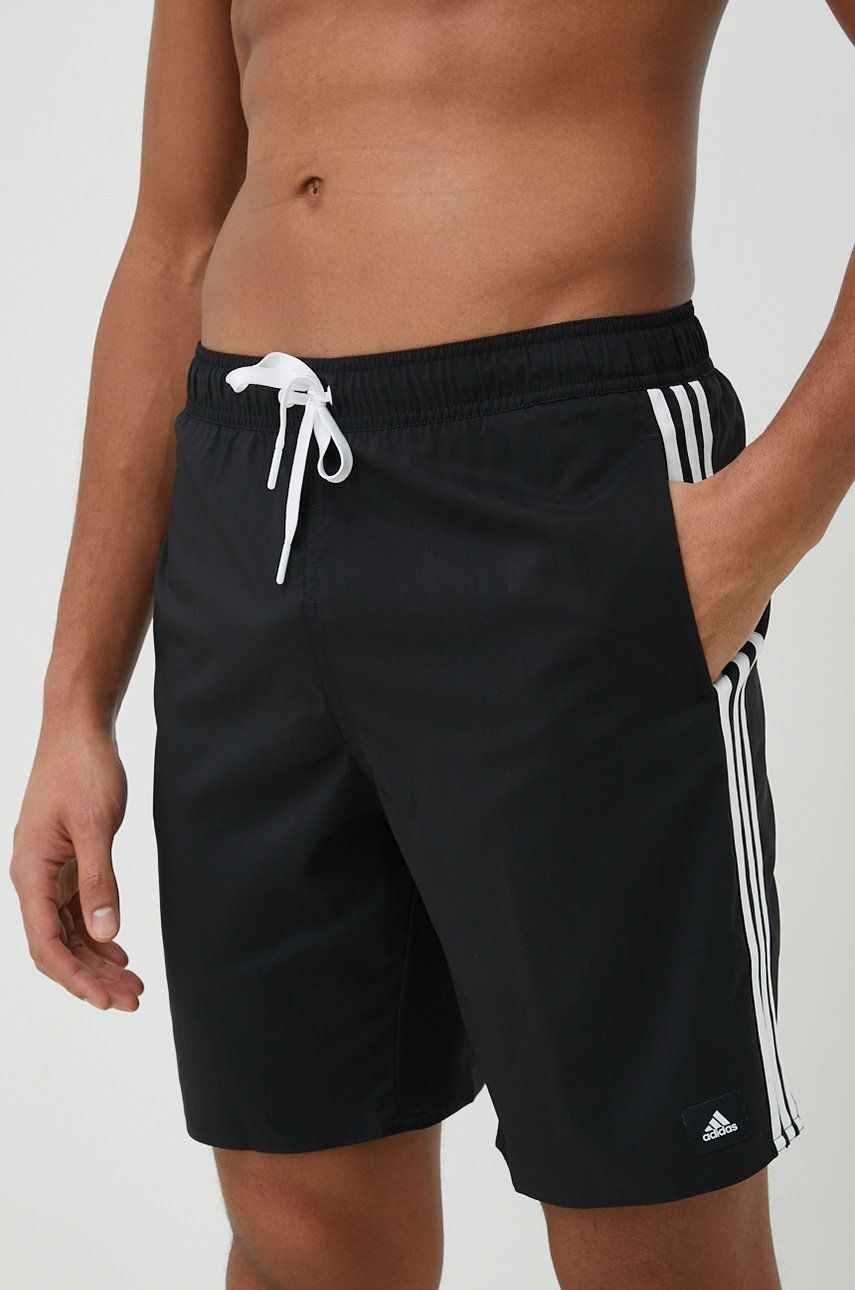 adidas Performance pantaloni scurti de baie 3-Stripes CLX culoarea negru