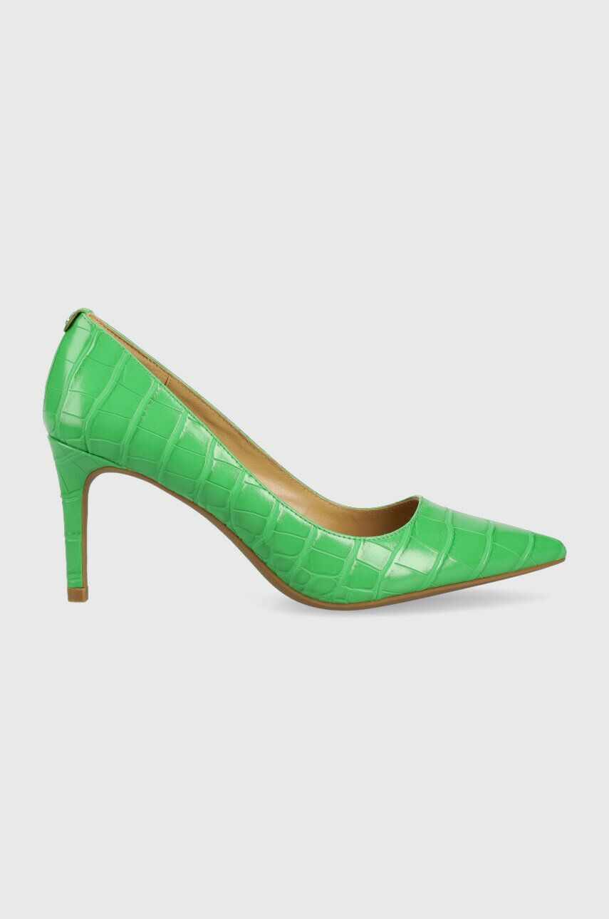 MICHAEL Michael Kors pantofi cu toc Alina culoarea verde, 40R3ALMP1E