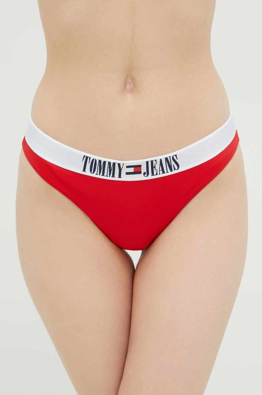 Tommy Jeans chiloti de baie culoarea rosu